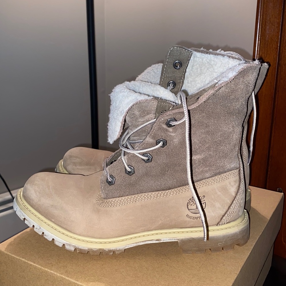 Timberland womens fleece fold down boot